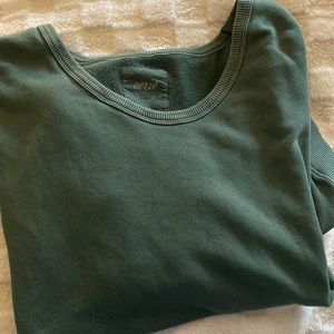 Large dark green aerie crew